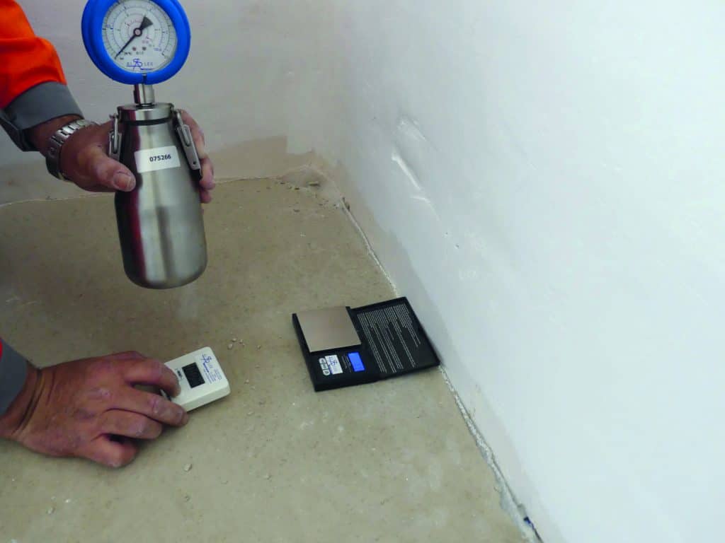 test à la bombe à carbure